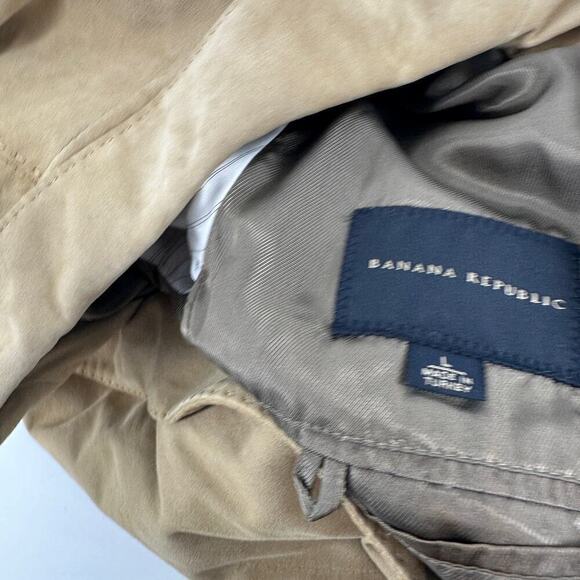 Banana Republic Men's Lamb Suede Suit Jacket Business Casual Classic Tan Size L - Picture 4 of 13